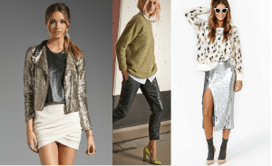 Sequins fall looks