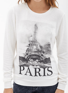 Soft Knit Paris Sweatshirt $17.80 Forever 21